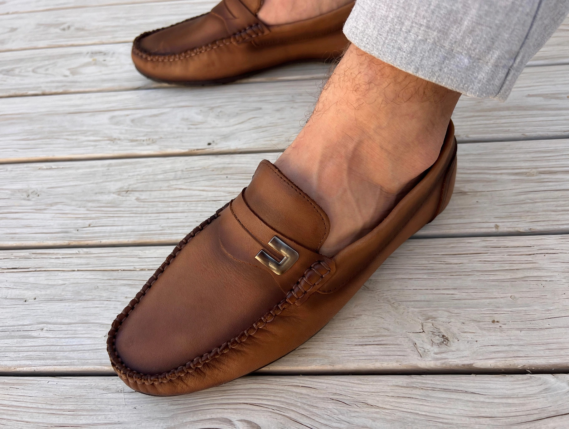 brown loafers wood floor brown loafers wood floor