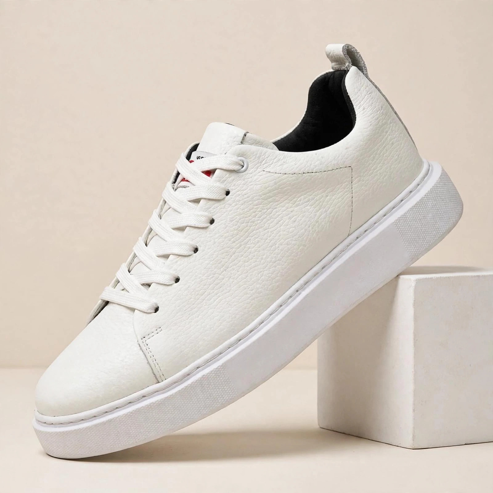 white pebbled sneaker studio white pebbled sneaker studio